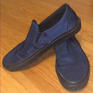 Metallic Twill Classic Slip-On Vans